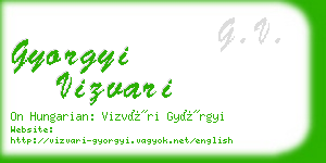 gyorgyi vizvari business card